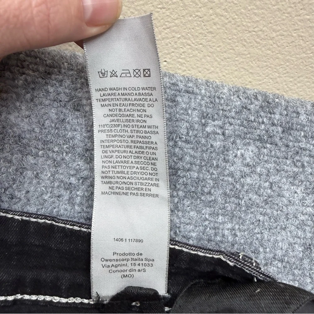 Rick Owens DRKSHDW Detroit Cut black buttonfly jeans men's size 32x31 distressed - Picture 7 of 14